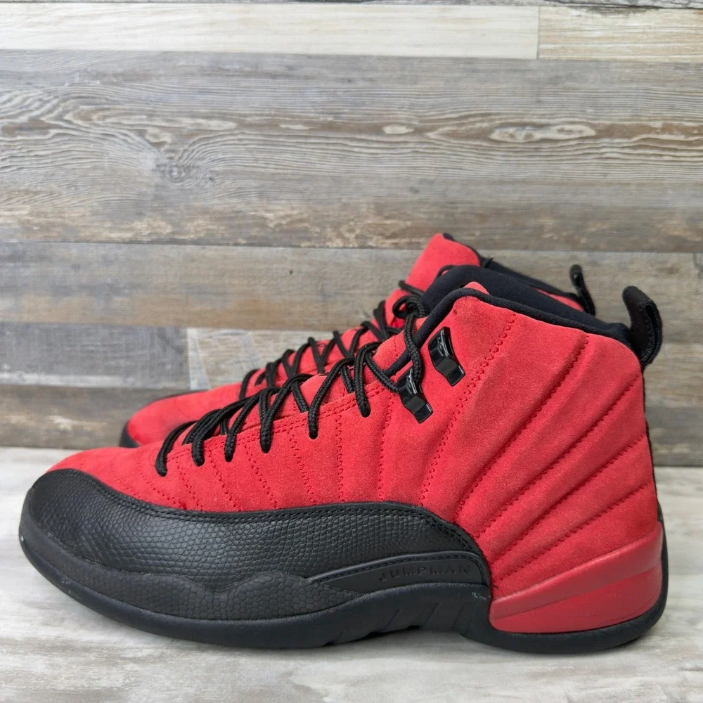 Jordan 12 Retro Reverse Flu Game Mens Size 10 Basketball Shoes CT8013-602 Red